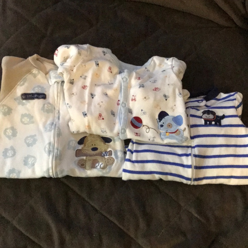 Three Carters Footsie Puppy Dog Pajamas